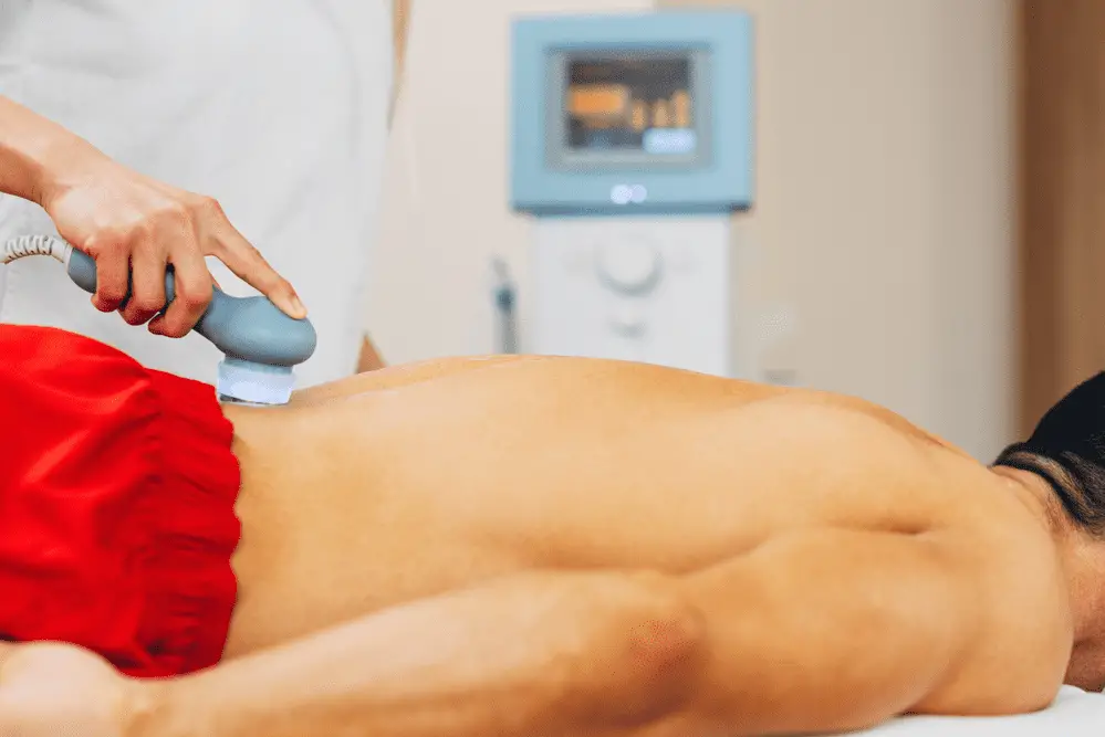 man undergoing ultrasound
