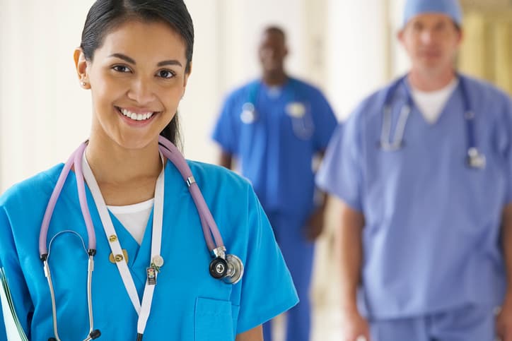 nurse with stethoscope